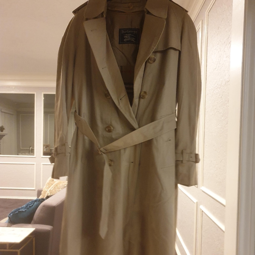 Authentic Burberry long trench coat